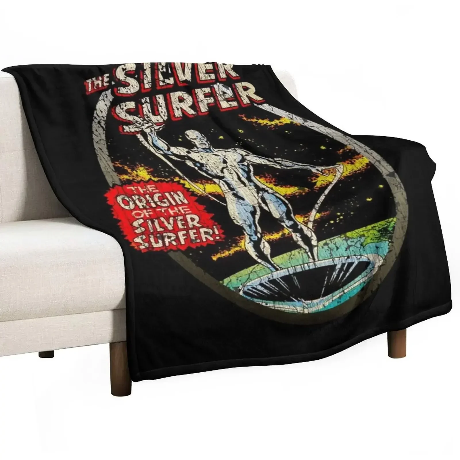 

Silver Surf 1978 Cartoons Vintage Throw Blanket Tourist christmas gifts Warm Blankets