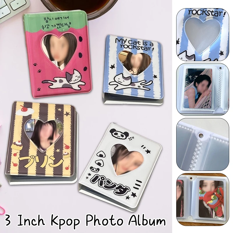 3 Inch Pocket Photocard Photo Album Kpop Photocard Holder Album Collect Book Binding Machine Card Idol Picture Albums Waterproof