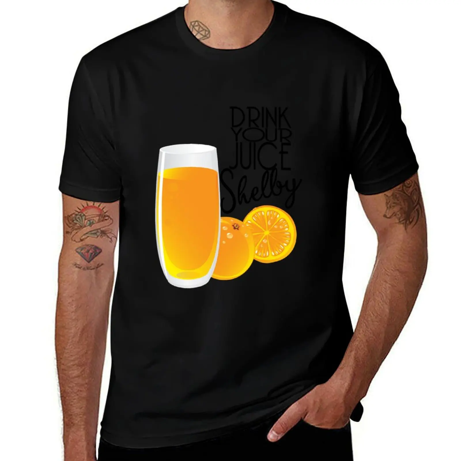 

Drink Your Juice Shelby Steel Magnolias T-Shirt man t shirt cotton high quality essential t shirt man t shirt luxury T-Shirt