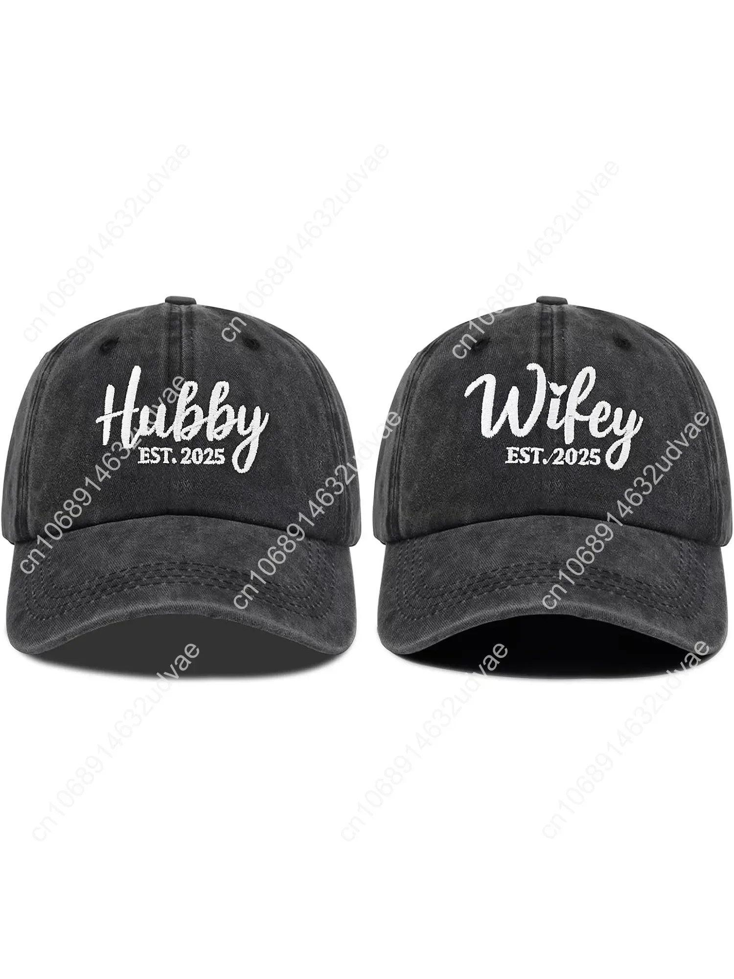 

Hubby and Wifey Hats for Mr and Mrs Engagement Anniversary Honeymoon Wedding Gifts Newlyweds Couples Baseball Cap