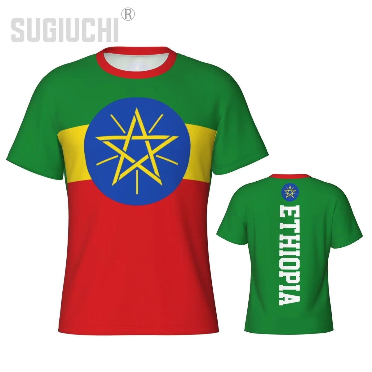 Tight Sports T-shirt Ethiopia Flag Ethiopians 3D For Men Women Tees jersey Clothes Soccer Football Fans Gift Patriotic T shirt