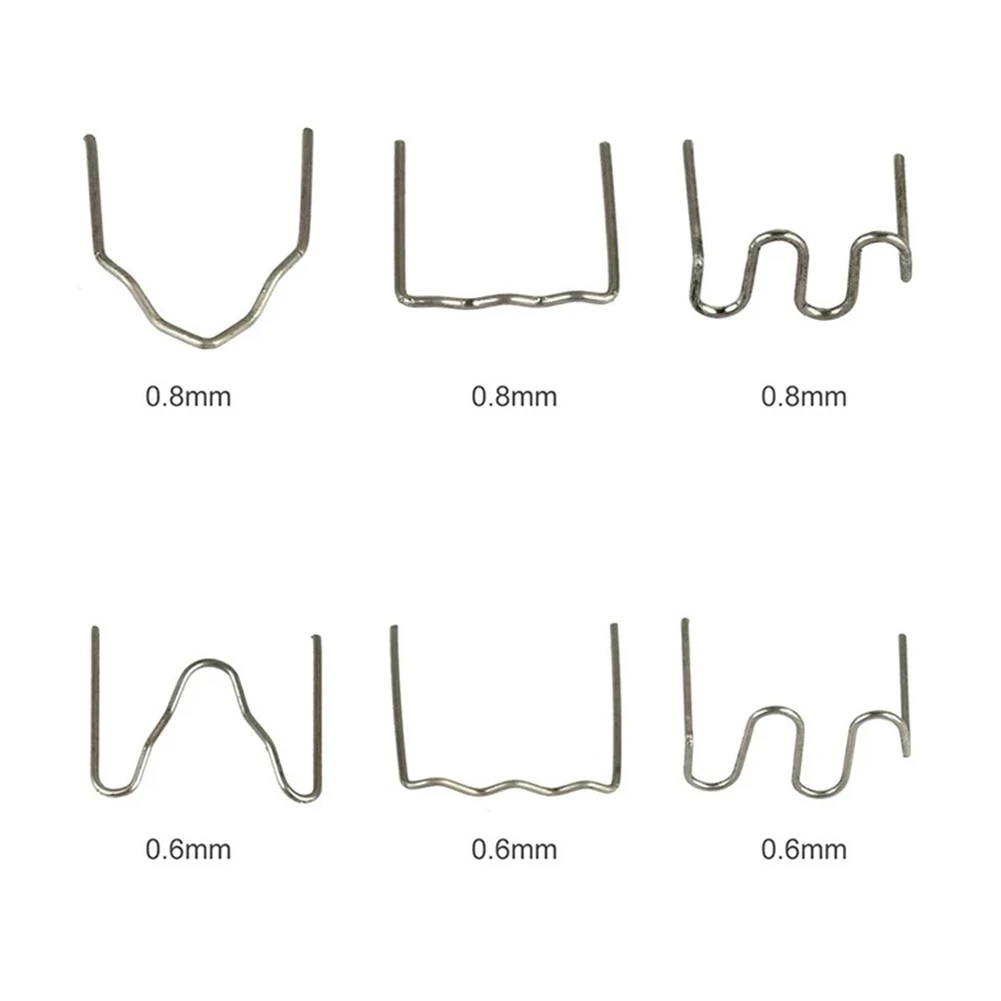 600PCS Staples for Hot Stapler Set Bumper Repair Staples Welding Plastic Clip Stapler for Soldering Bumper