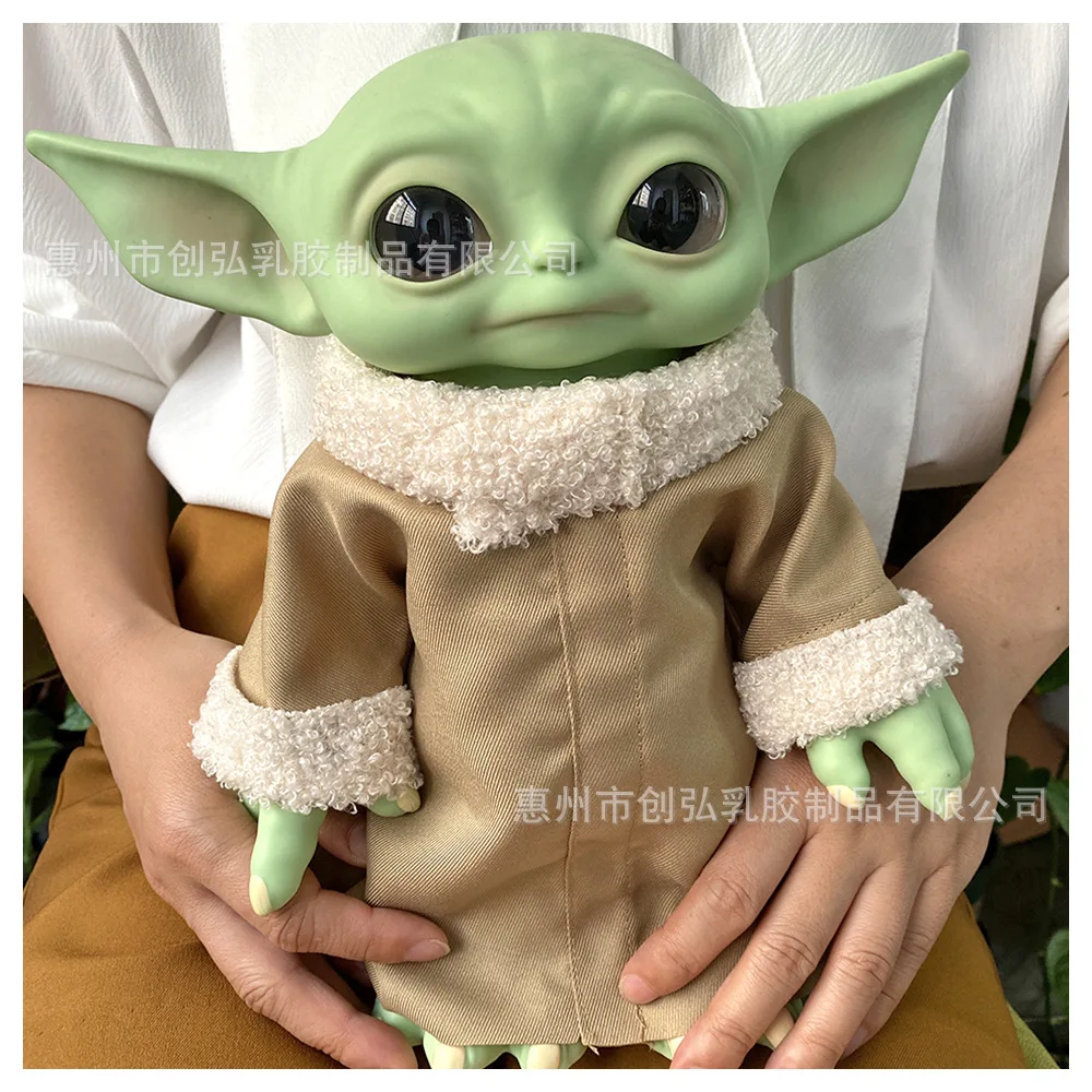 27cm Star-Wars Mandalorian Master Baby Yoda Action Figure Cute Toy Decoration Characters Ornament Collectible Gift - view 3