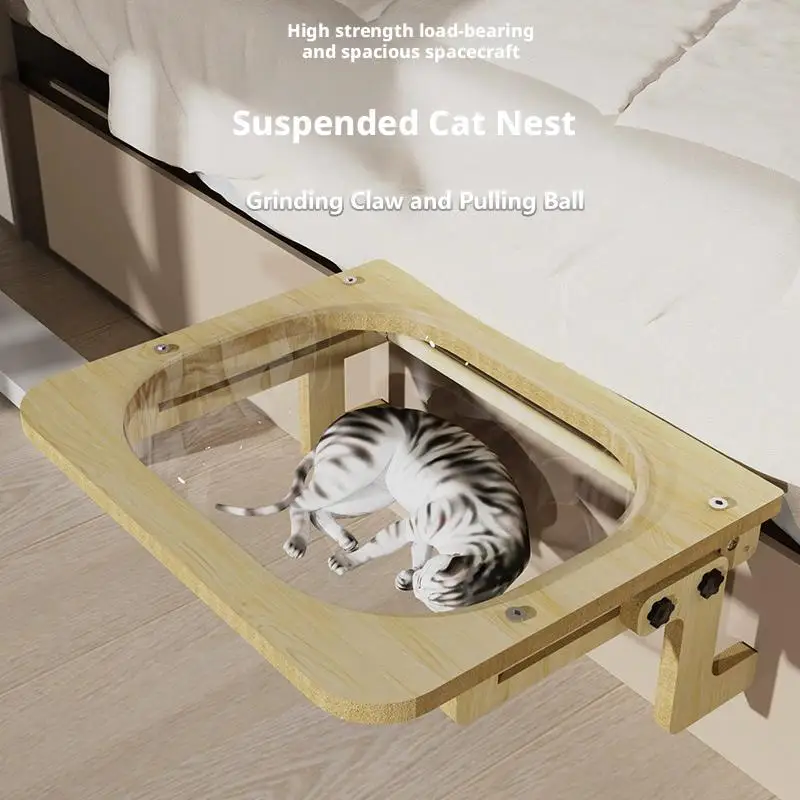 

Adjustable Cat Window Perch Hanging Cat Bed , Soft Hammock Bed For Indoor Cats Relaxation Cat Frame, Pet Supplies Y6D9