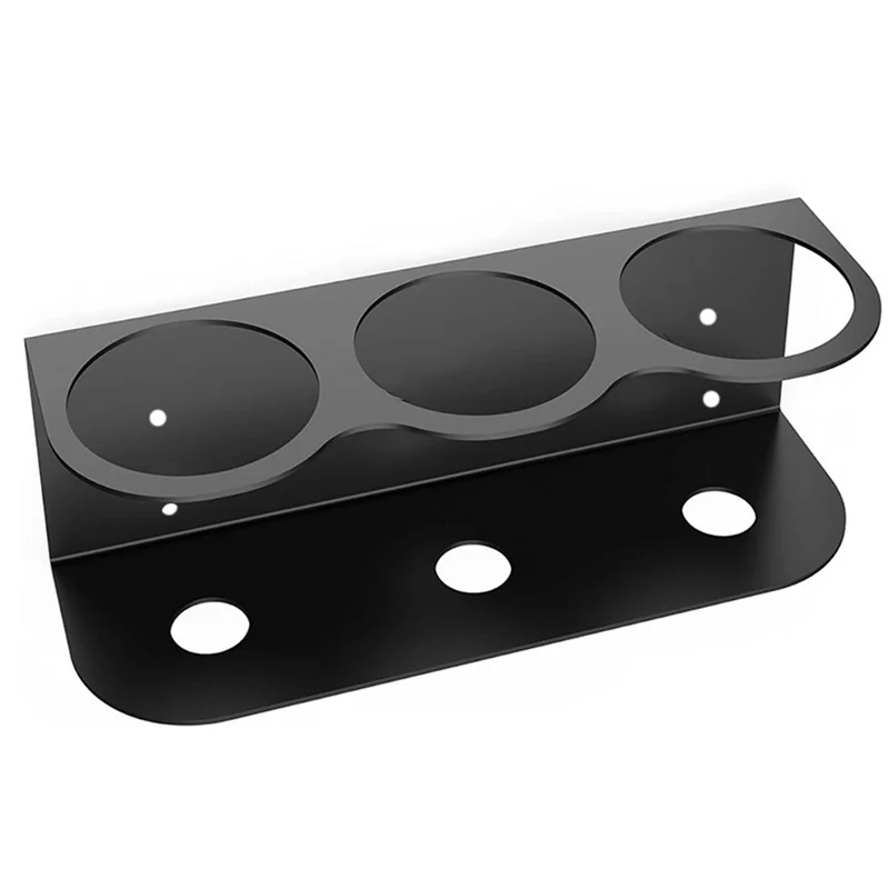 

KB-All-Purpose Spray Bottle Holder Easy Install Wall Mount - Hardware Included Heavy-Duty Powder Coated Steel Durable Three Hole