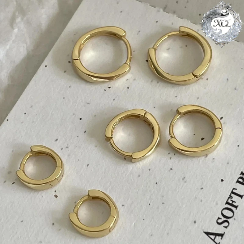 

Серьги-кольца XCL S925 из стерлингового серебра для женщин и мужчин, для пирсинга хряща уха, изысканные ювелирные изделия, Pendientes Hombre Mujer