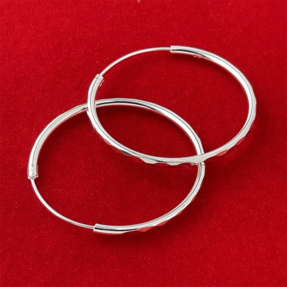 

New 925 sterling silver 3.5CM Green closed earrings fashionable and versatile atmospheric earrings suitable for women's jewelry
