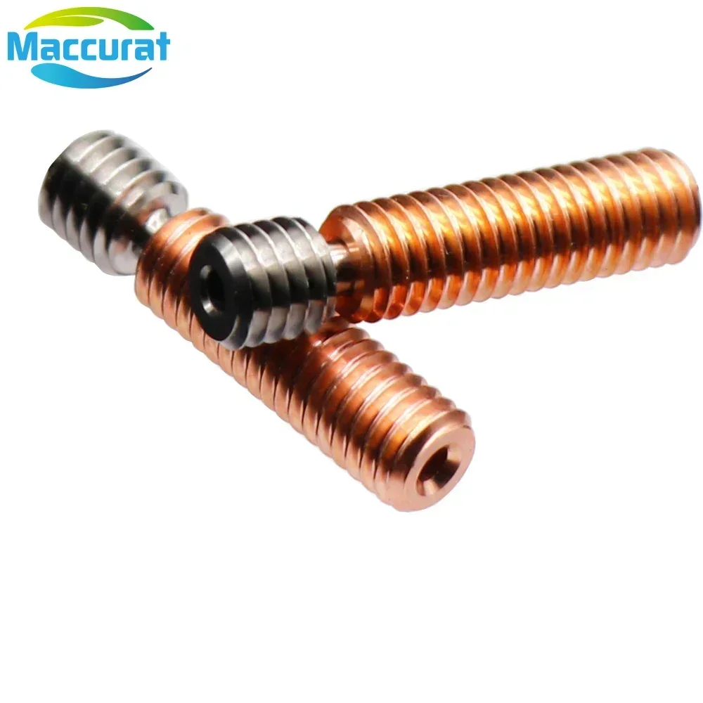 MK8 Throat Copper Titanium Alloy Heat Break Throat 1.75mm Filament MK8 Hotend M6 *26mm Bi-metal 3D Printers Accessories view 4