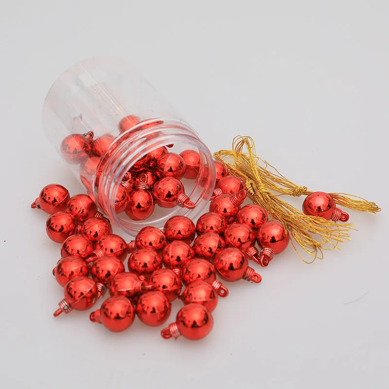 48Pcs/1.5CM Christmas Ball Decoration Supplies Christmas Tree Ornaments Pendants New Year Party Home Decoration - view 4