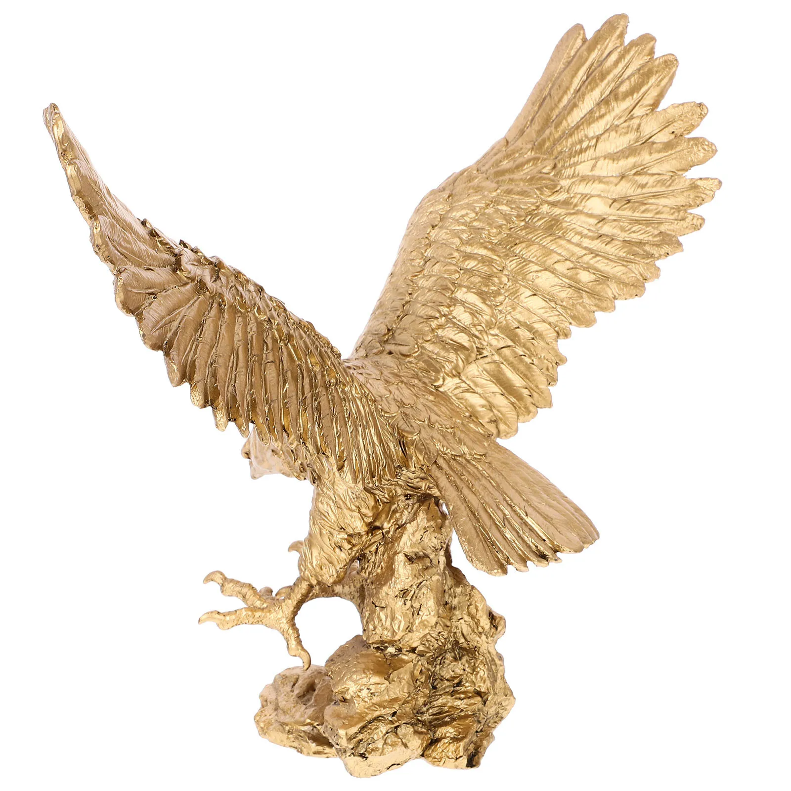

Resin Eagle Statue Medium Size Lightweight Office Desktop Sculpture Creative Eagle Table Decor Resin Figurines