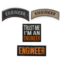 Engineer Embroidery Patches Stripe stickers Trust Me I AM An Engineer Emblem Appliques Embroidered Badges