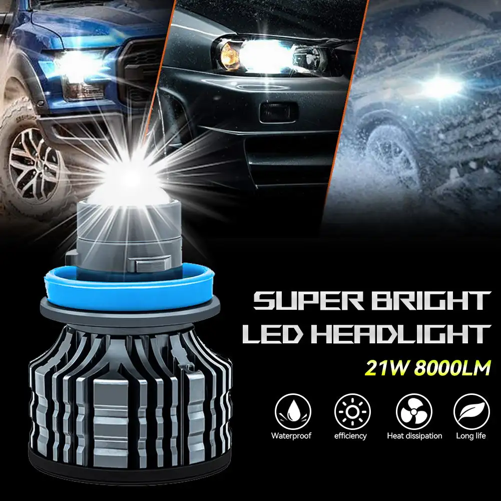 Laser Lens H7 Led Fog Light Bulb H11 Led Fog Lamp H8 H9 9005 HB3 9006 HB4 CSP 6000K Turbo Fog Light Headlight for Car 12V 24V