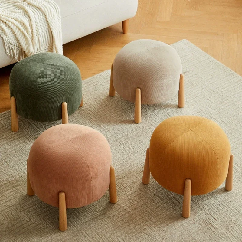 Muebles nórdicos, taburete creativo para cambiar zapatos, taburete para sofá de sala de estar, taburete con forma de seta, silla
