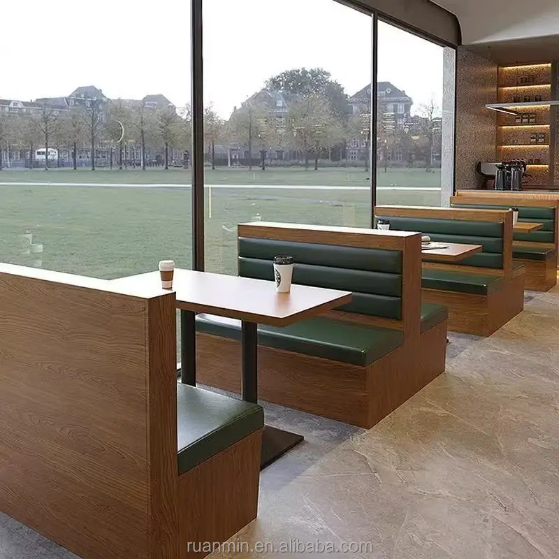Modern-Style Wood Restaurant and Bar Furniture Including Tables and Chairs for Coffee Shops KTVs Music Dining Taverns