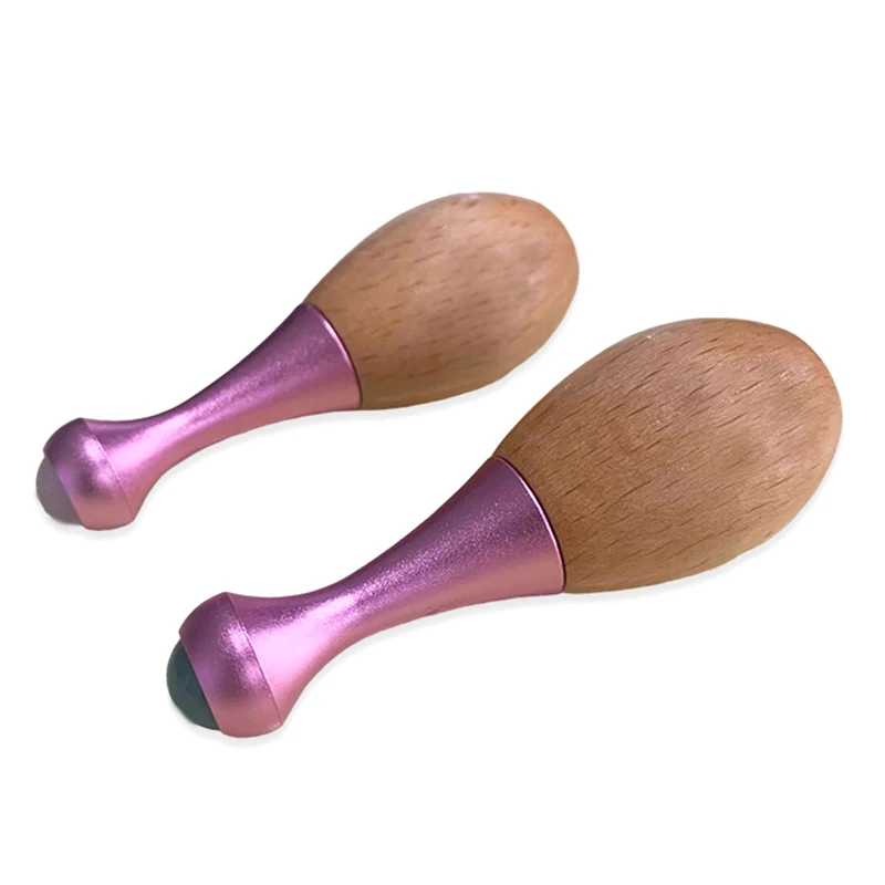 1 PC Gourd Shaped หยกธรรมชาติ Roller สําหรับ Face Eye Massager หินหยก Anti-Wrinkle Lift Facial Beauty Body Care เครื่องมือนวด