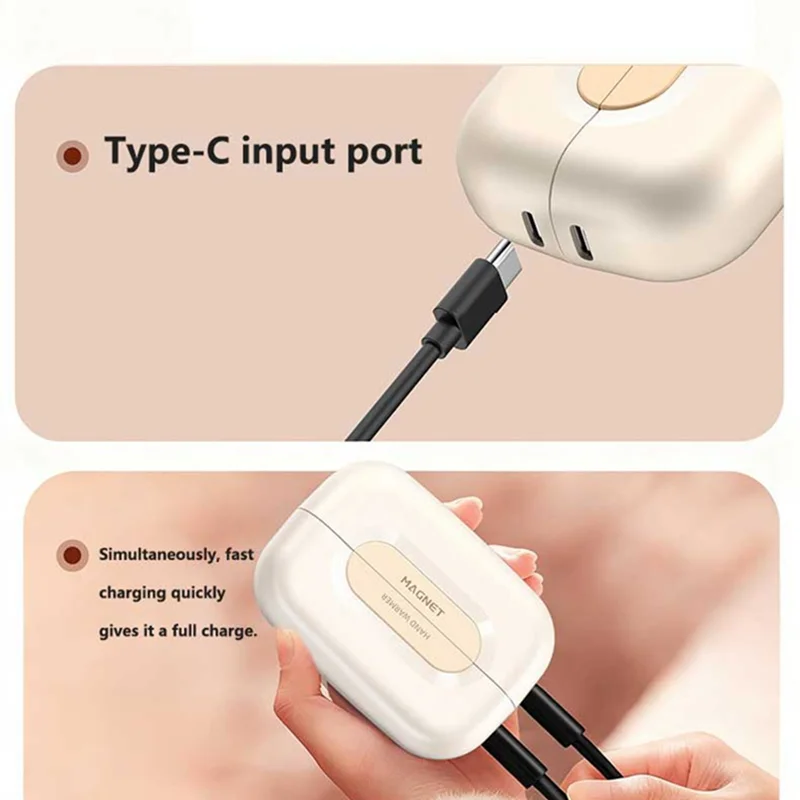 Portable Power Bank For Winter USB C Rechargeable Hand Warmer With Digital Display Magnetic Suction - view 4