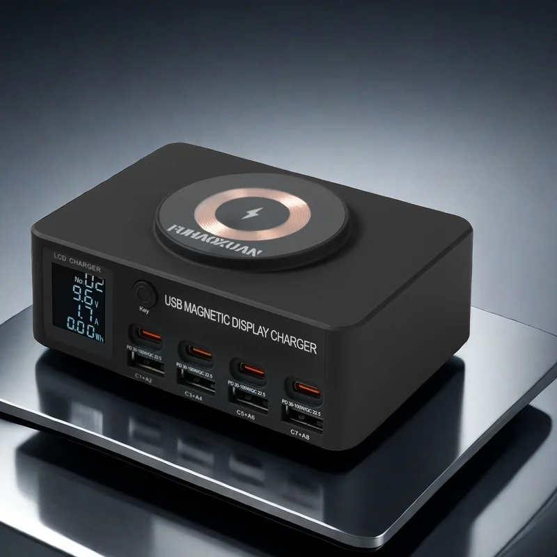 

Charger USB C Fast Desktop 8-port USB Type C PD Charger Fast Charge 3.0 USB Type C Fast Charger for iPhone15 14 Samsung