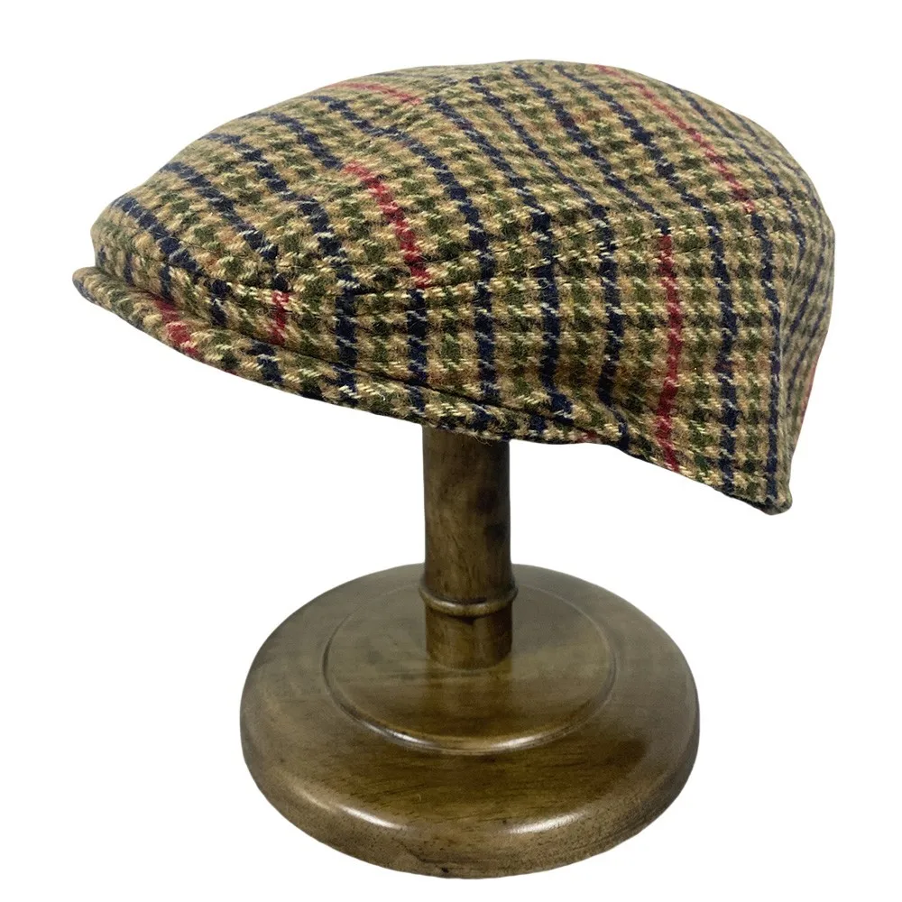 Unisex Duckbill Caps Spring/Autumn Vintage British Houndstooth Check Forward-Style Berets Fashionable Versatile Artist's Hats