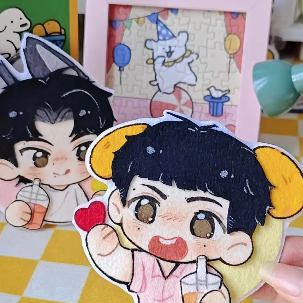 Amor inverso, colgantes y decoraciones no tejidos alrededor de Ziyu Tian Xuning, dar cosas buenas para amigos