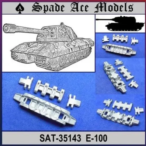 

Spade Ace Models SAT-35143 1/35 Scale Metal Track For E-100 Super Heavy Tank