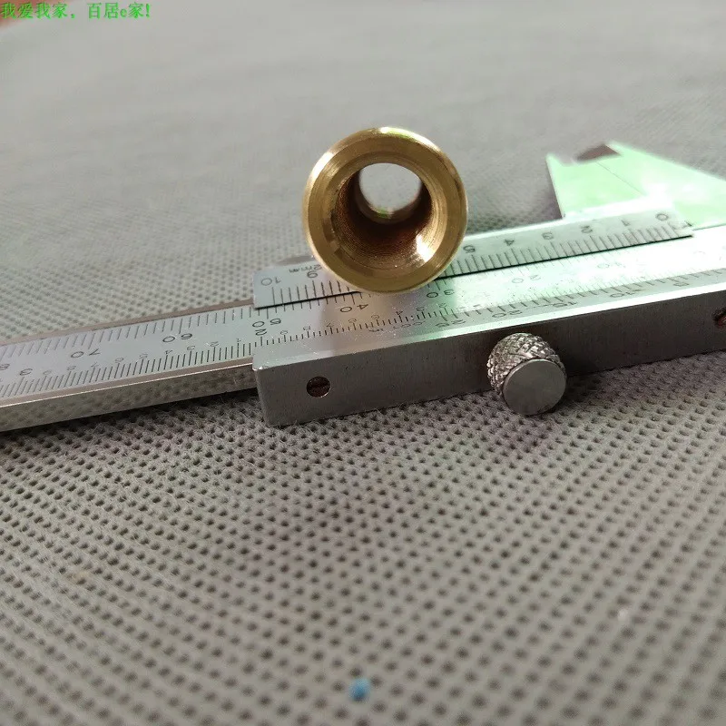 5PCS 15.5X54MM Pure Brass M10 Inner Tooth Bamboo Connector,DIY Lighting Accessories for Floor Lamp Middle Column Connecting Pipe