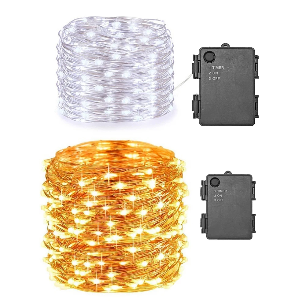 

Светодиодная гирлянда-штора на медной проволоке, водонепроницаемая IP65, для праздников и вечеринок (теплый свет)