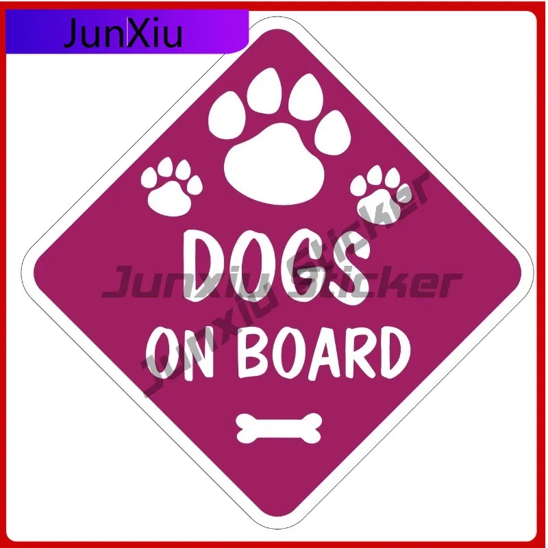 

GENERIC DOGS ON Anime Bumper UV Resistant Sticker BOARD Vinyl Car Van Sticker or Sign and Sucker Dog Pet Lover Bumper Laptop