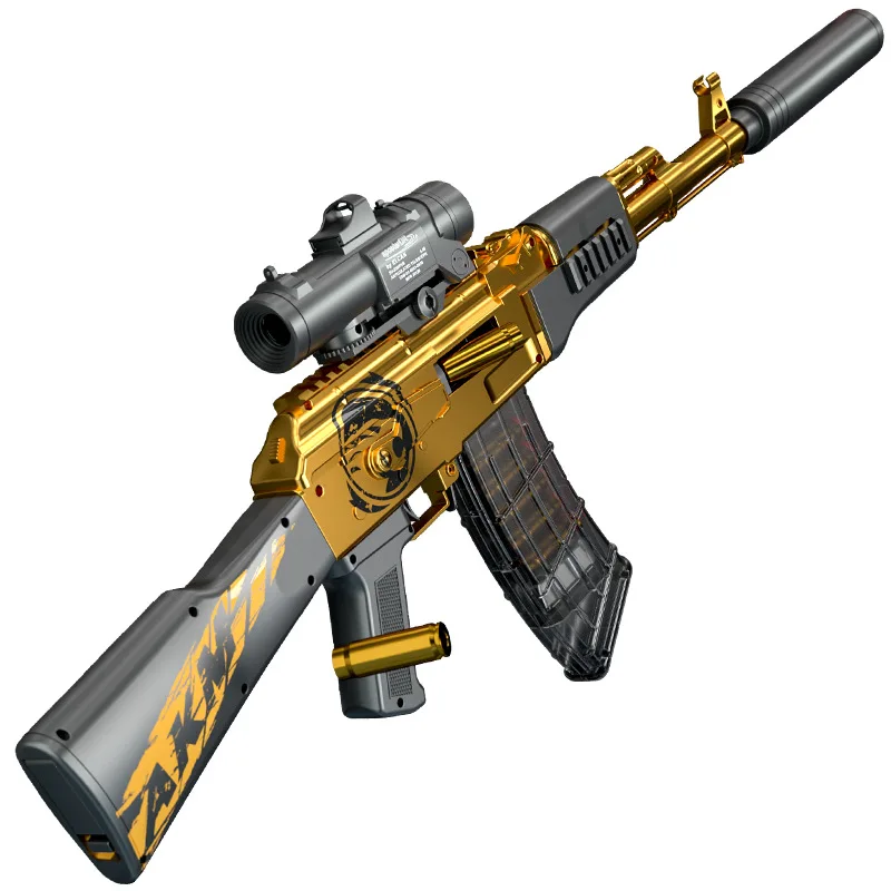 Handi Shell Akm pistolet à balle molle peut être disparu pour pistolet jouet Ak47 garçons sous-Machine modèle chargé manuellement noël 2025