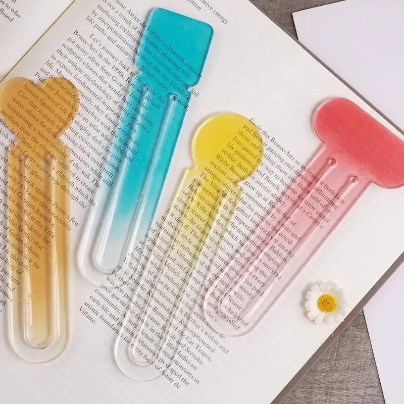 31BB DIY Resin Page Clip Mold for Making Decorative Reading Markers for Holding Pages in Books, Notebooks, or Folders