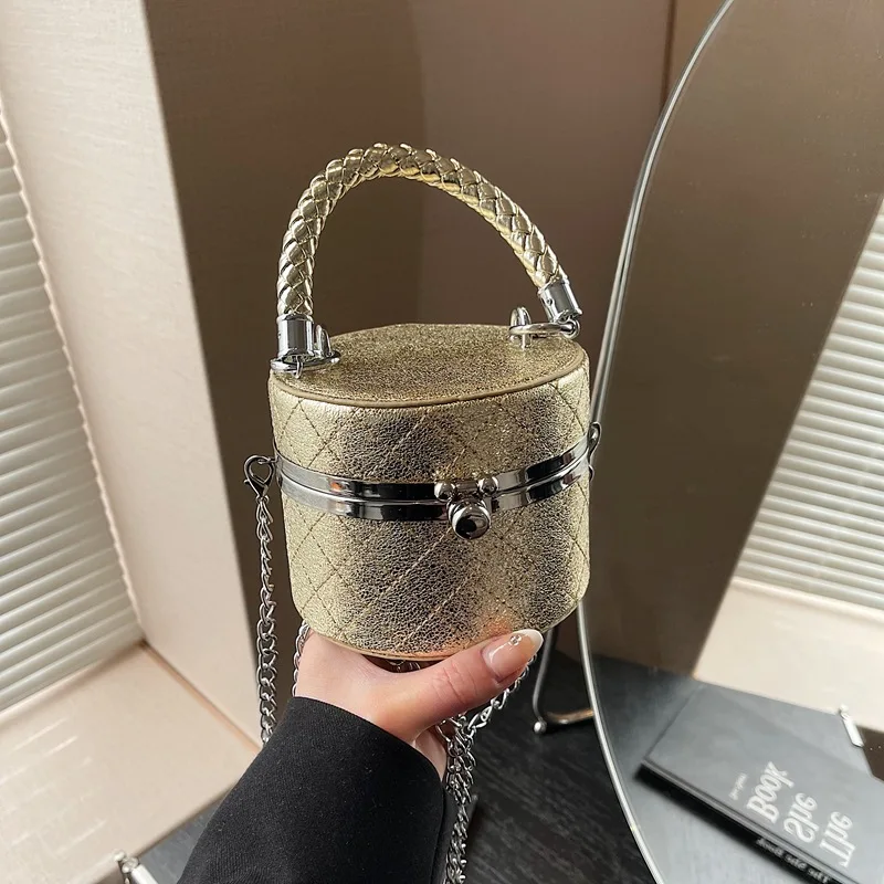 

2025 Fashionable Women's Versatile Mini Bag - Diamond Quilted Lock Closure, Exquisite Crossbody/Handbag
