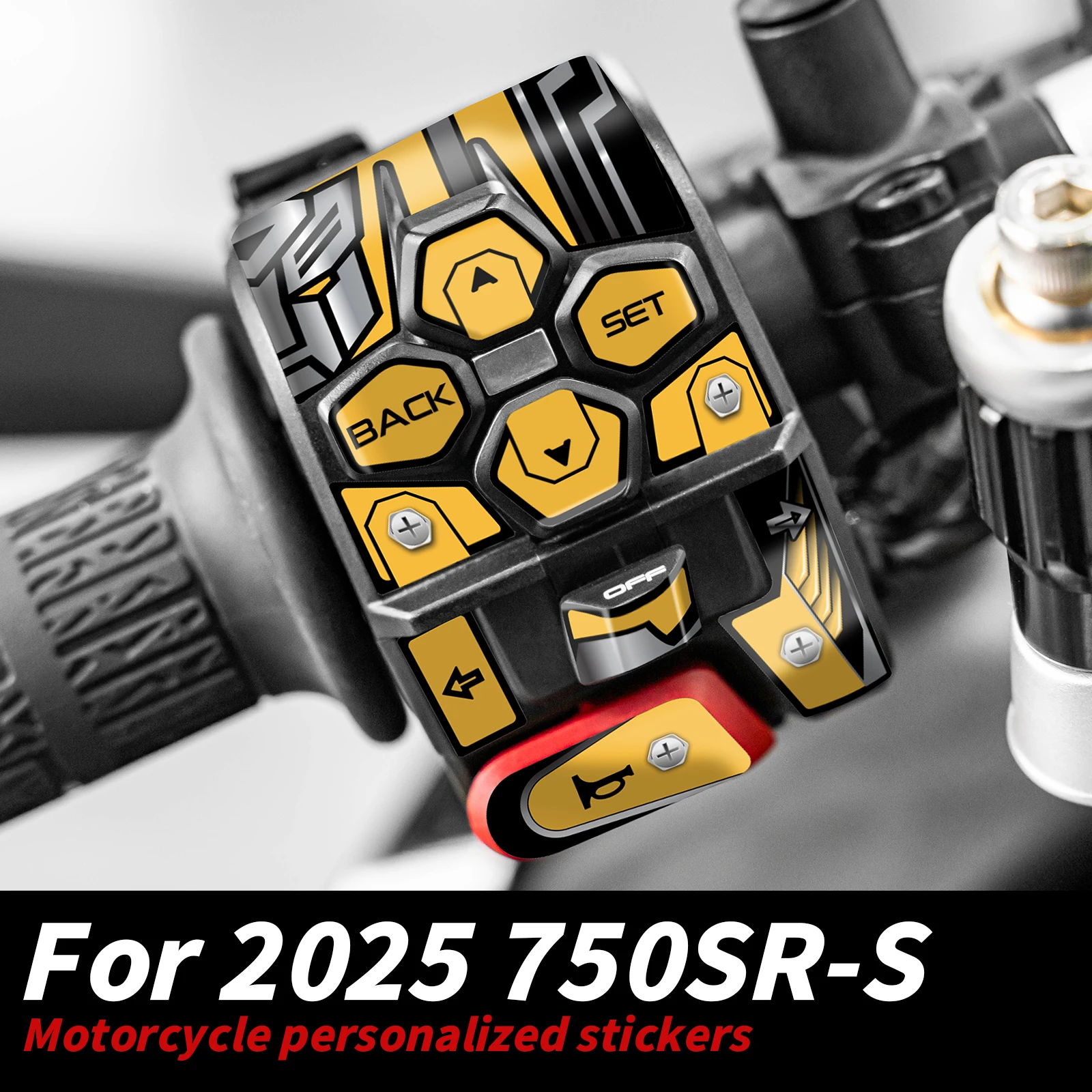 Suitable for 2025 CFMOTO 750SR-S Key Switch Stickers Anti-Wear Anti-Stain Custom Stylish Decor High-Fit Protection Mod Parts