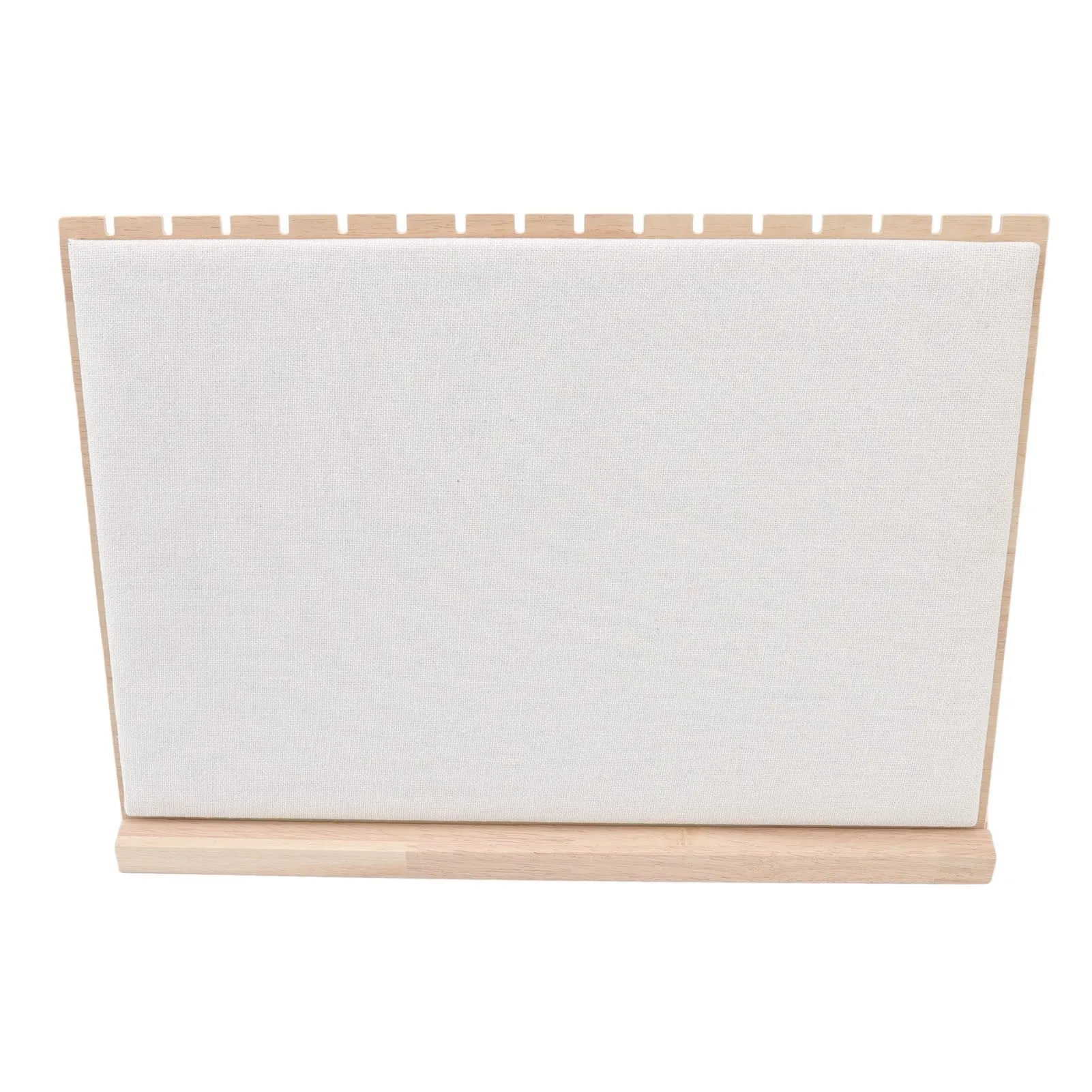 Wooden Jewelry Display Stand 16 Slots Detachable L Shape Strong Structure Necklace Rack for Home Jewelry Shop