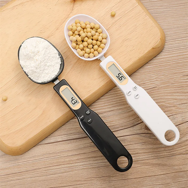 Portable LCD Digital Kitchen Scale Measuring Spoon Coffee Sugar Gram Electronic Spoon Weight Volumn Food Scale