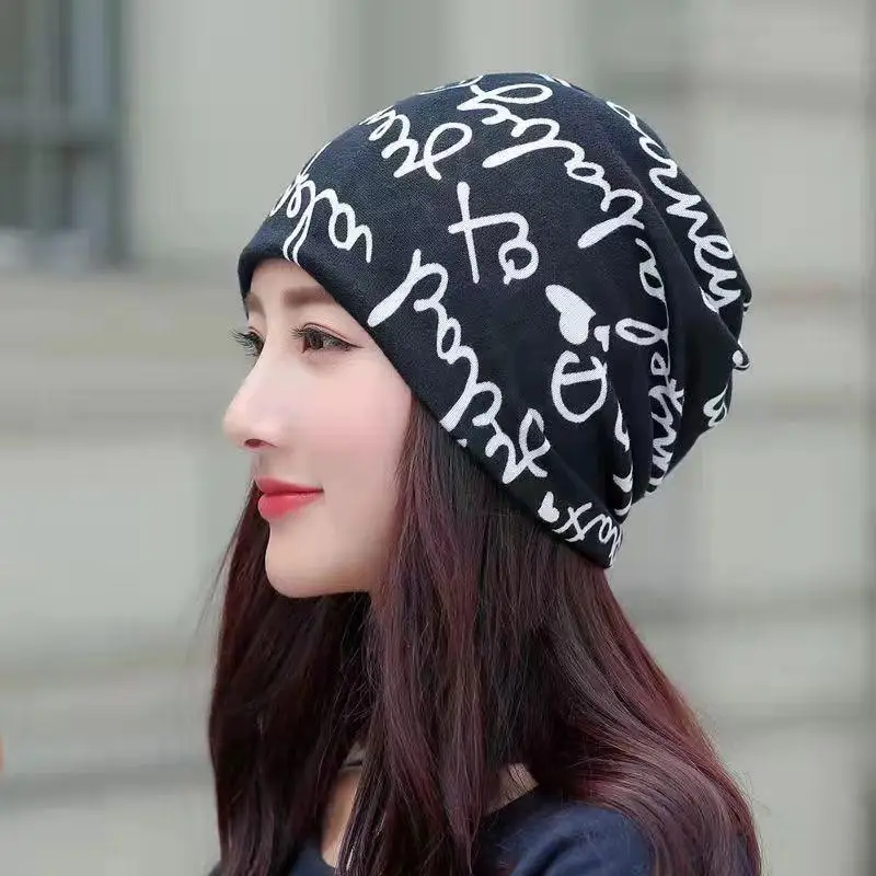 Fashion Double Head Cap Bib Twist Cap Multi-Functional Printed Scarf Cover Cap Neck Cap Face Mask Headscarf Cap C081