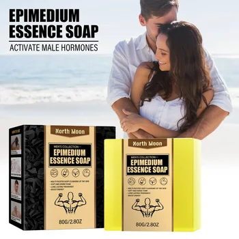 Epimedium Essence สบู่ 80g Intimate Wash สบู่สําหรับชายชายสบู่ Body Wash Bar สําหรับ Intimate อะไหล่ลึก