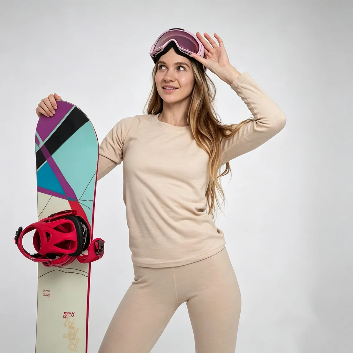 Wool Silk Thermal Underwear Set Double-sided Cashmere Long Velvet Fleece Plus Cashmere Thick Autumn Winter for Men Women Warm Un