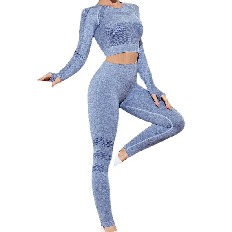 Long Sleeve Pants Sports Yoga Two-piece Set