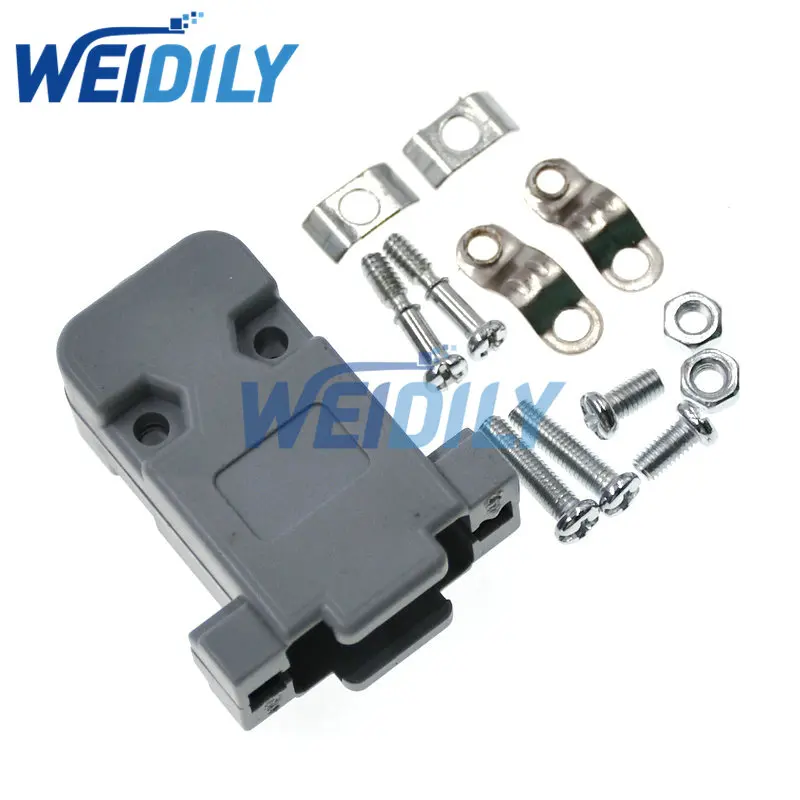 5PCS DB9 Plastic Shell DB9 Shell DB9 Serial Shell Molded DB9 Case