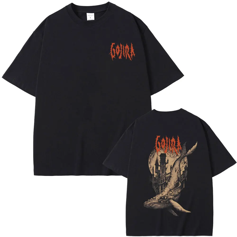 French Metal Band Gojira From Mars To Sirius Flying Whales Vintage Rock Graphic T-shirt Men Women Fashion Oversized Streetwear