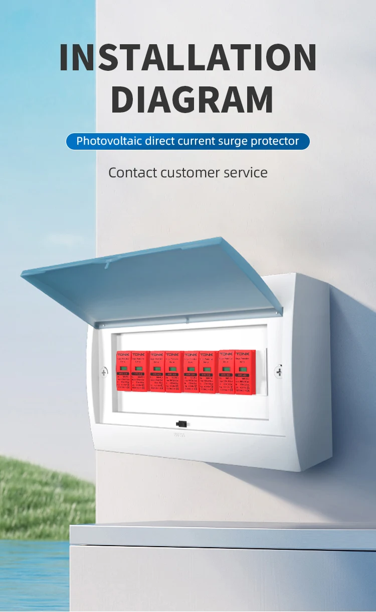 Überspannungsschutzgerät der TDNK DC2P-Serie 500 V 600 V 800 V 1000 V für den Blitzschutz des Photovoltaik-Solarsystems – Detail 10
