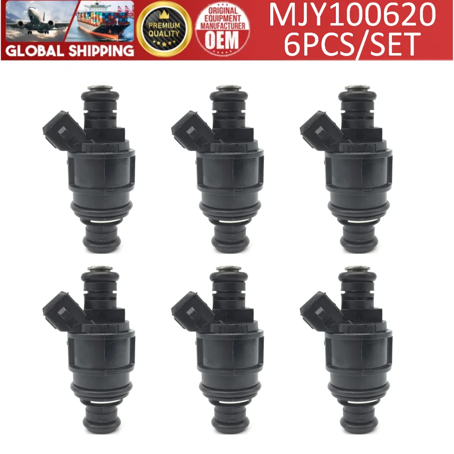 MJY100620 High Quality 6pcs Fuel Injectors For 2002-2003 Land Rover Freelander 2.5L V6 #817456 MJY100620L FJ863
