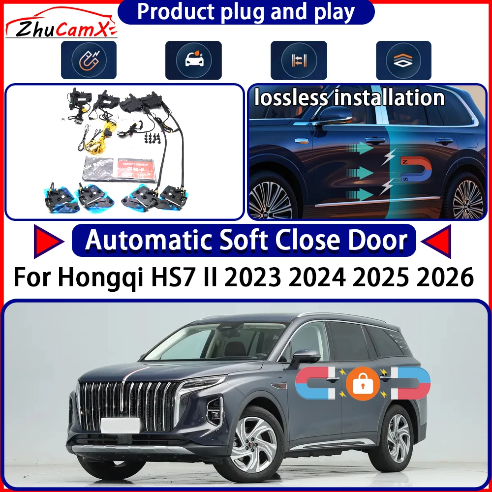 OEM Electric Door Lock Actuator for Hongqi HS7 II 2023 2024 2025 2026 Soft Close Door Kit Power Latch System Auto Pull Door Easy