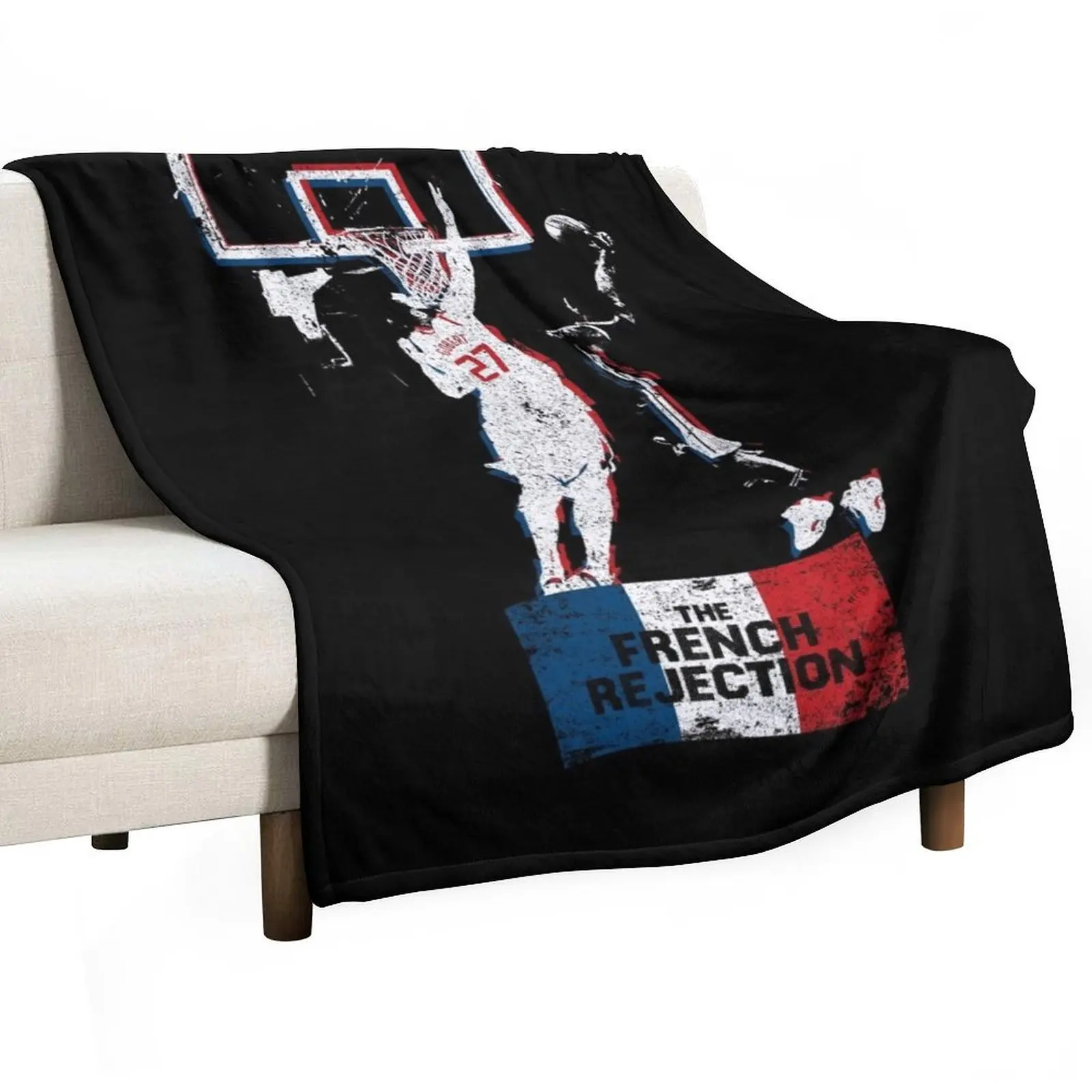 The French Rejection - Rudy Gobert Throw Blanket Fashion Sofas sofa bed Blankets