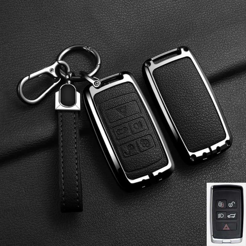 Autoschlüsselhülle für Jaguar XF XJ XE S-Type F-Type X-Type F-Pace I-Pace E-Pace Android XFR XKR Schlüsselanhänger aus Zinklegierung – Detail 16
