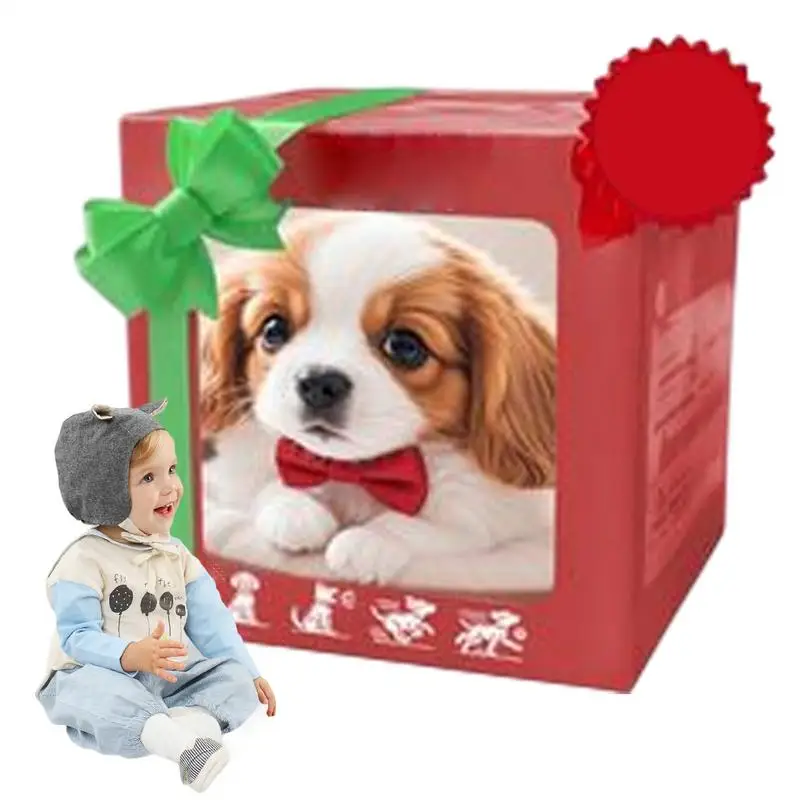 الكلاب الروبوتية للبالغين جرو روبوت واقعي يبدو حقيقيًا ناعمًا من القطيفة الجميلة على شكل حيوان دمية خرقة للنوم للأطفال والكبار