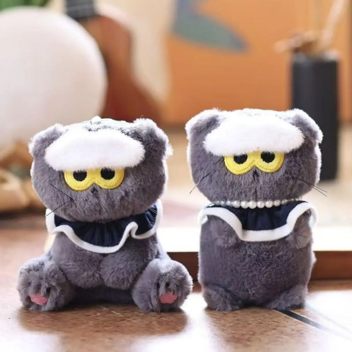 

GD ZOA Cat Plush Keychian Cute Pet Cat Bag Pendant Kawaii Soft Stuff Accessories For Fan BIrthday Gift
