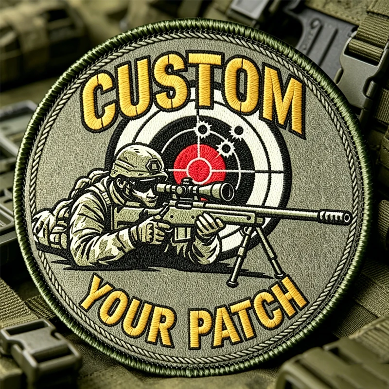 

Personalized Custom Hook & Loop Patch Custom Own Logo Embroidered Patches Tactical Morale Sew/Iron On Patches For Clothing Jeans