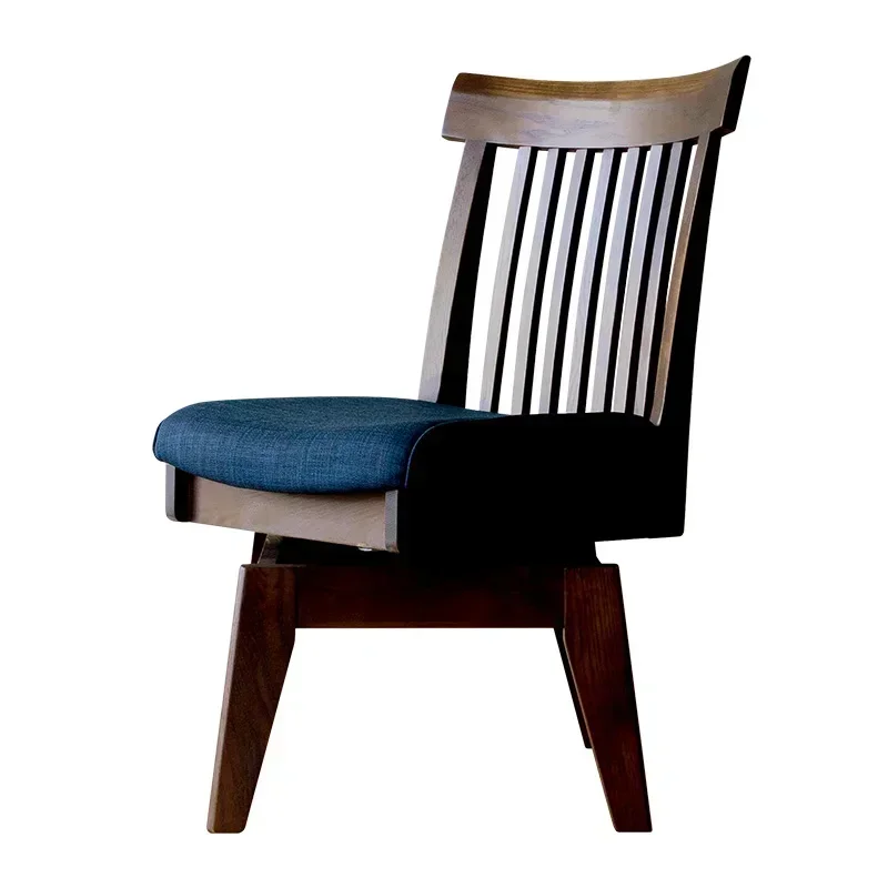 

Solid wood swivel chair old and resumed work dark black walnut ash red oak dining chair armchair