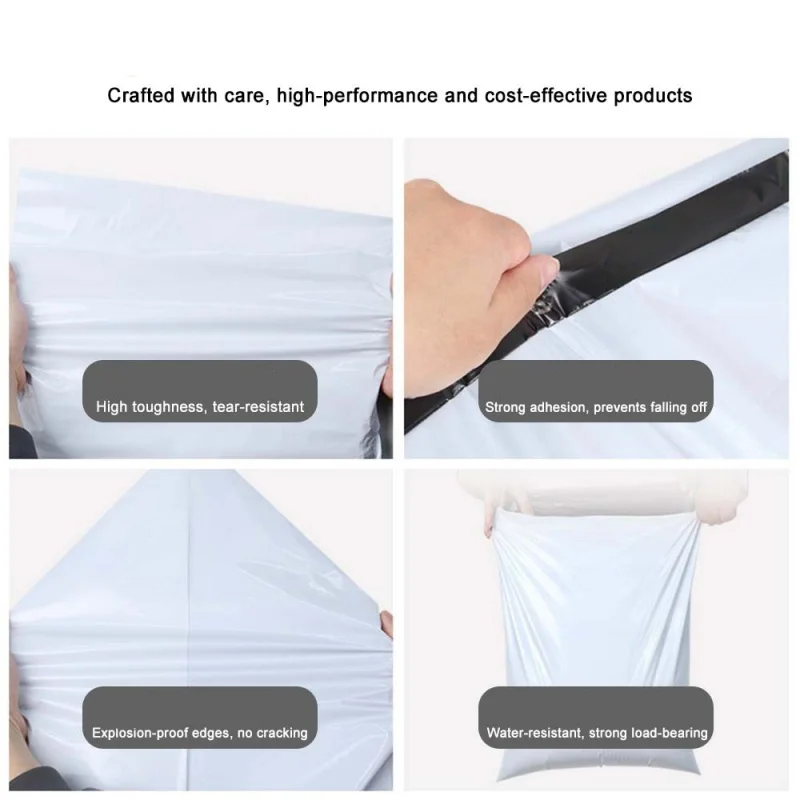 100Pcs Self Sealing Poly Mailers Waterproof Shipping Envelopes for Small Business and Mailing Use view 4