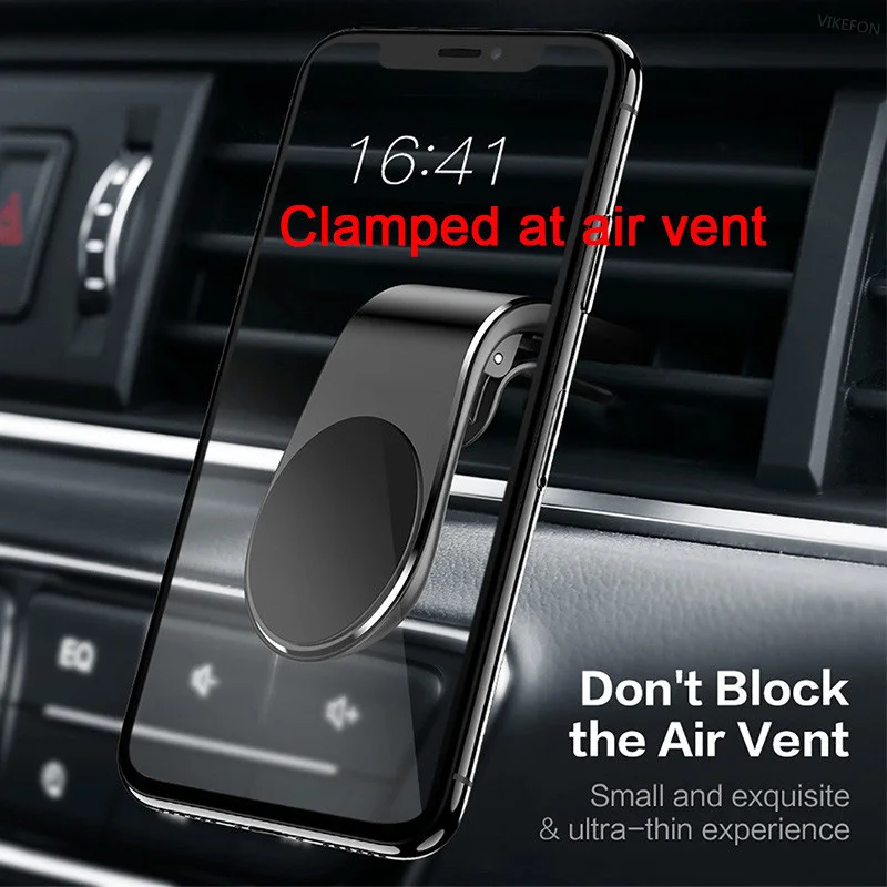 Magnetic Car Phone Holder Stand Air Vent Clip Car Mobile Mount Bracket Cellphone GPS Support in Car For iPhone Xiaomi Samsung LG